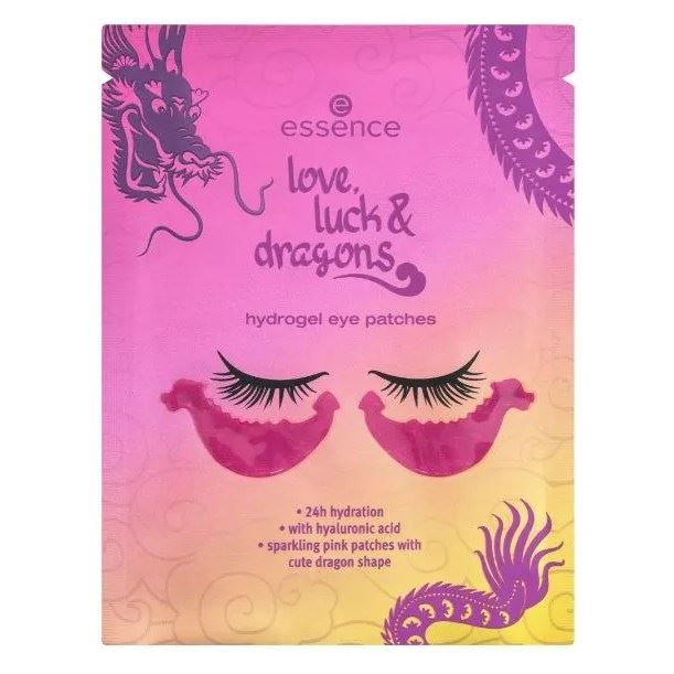 Essence Face Care Love, Luck & Dragons Hydrogel Eye Patches Гидрогелевые патчи для глаз