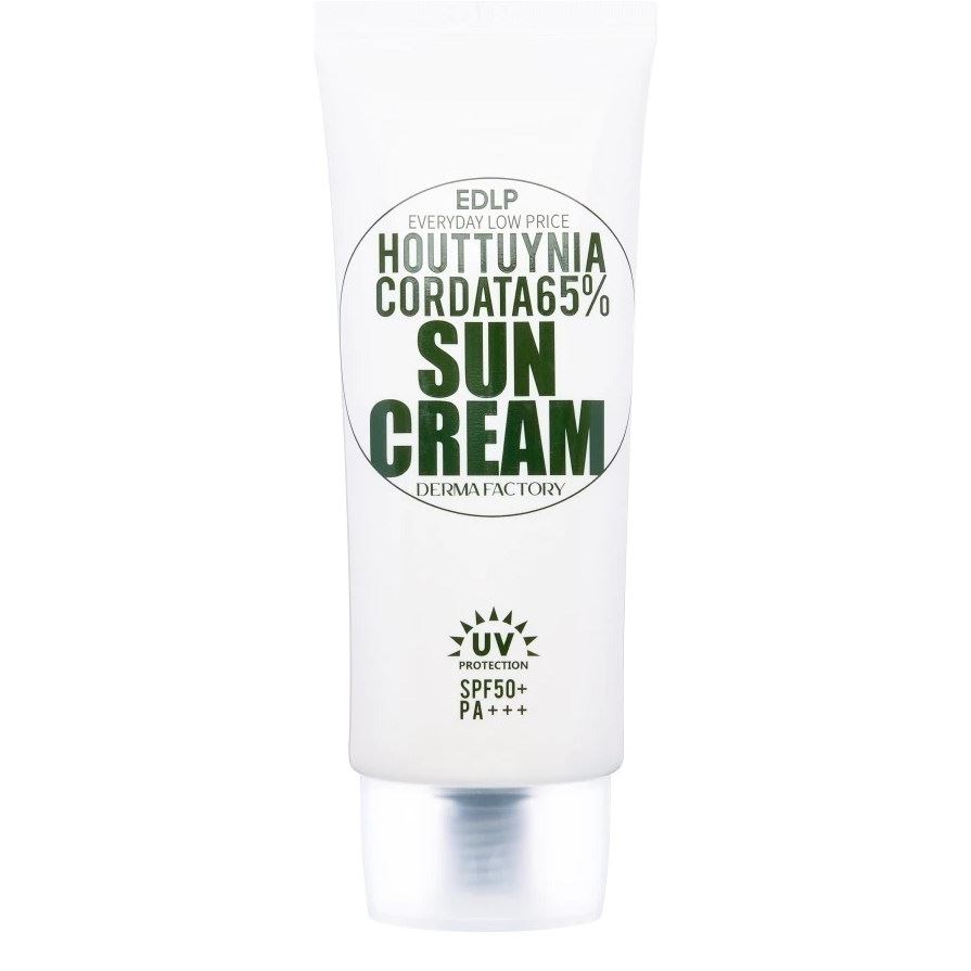 Derma Factory Sun Care Houttuynia Cordata 65% Sun Cream Солнцезащитный крем с экстрактом цветка хауттюйнии 