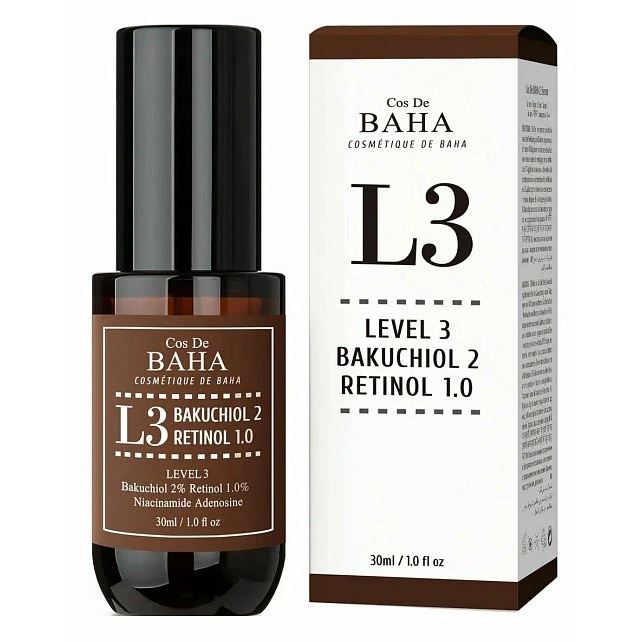 Cos De Baha Serum Bakuchiol & Retinol Serum L3   Сыворотка для лица антивозрастная с бакучилом и ретинолом