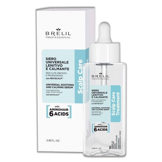 Brelil Professional Amino Treatment Scalp Care Universal Soothing and Calming Serum Универсальная сыворотка смягчающего и успокаивающего действия