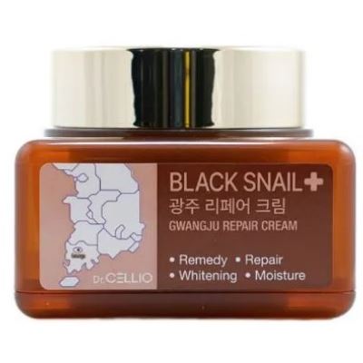 Dr.Cellio Face Care Gwangju Black Snail Repair Крем для лица восстанавливающий с муцином черной улитки